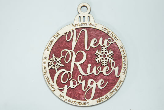 New River Gorge National Park Christmas Ornament