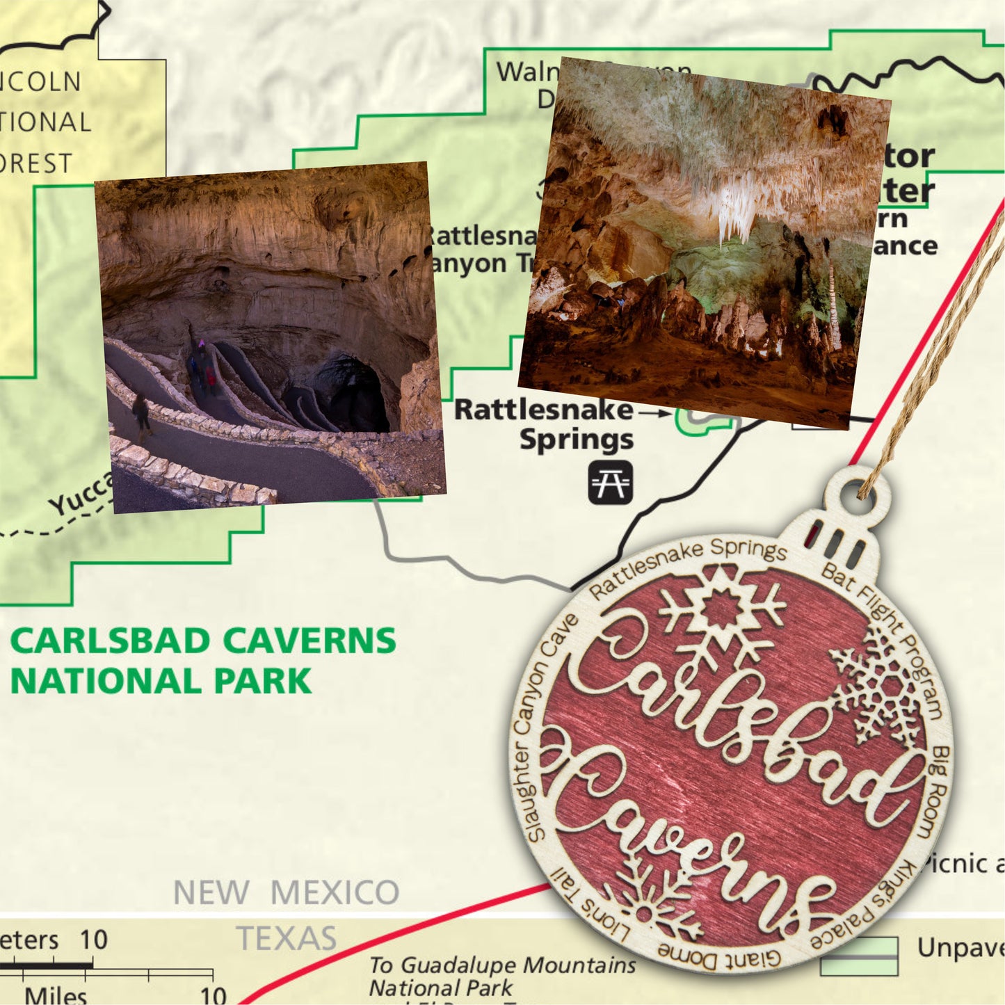 Carlsbad Caverns National Park Christmas Ornament