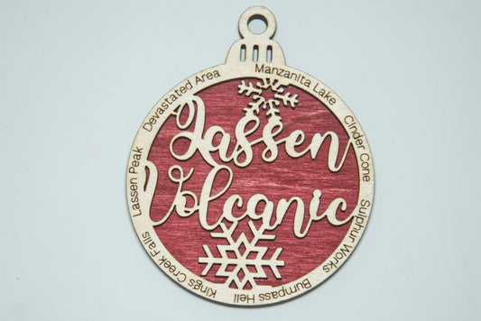 Lassen Volcanic National Park Christmas Ornament