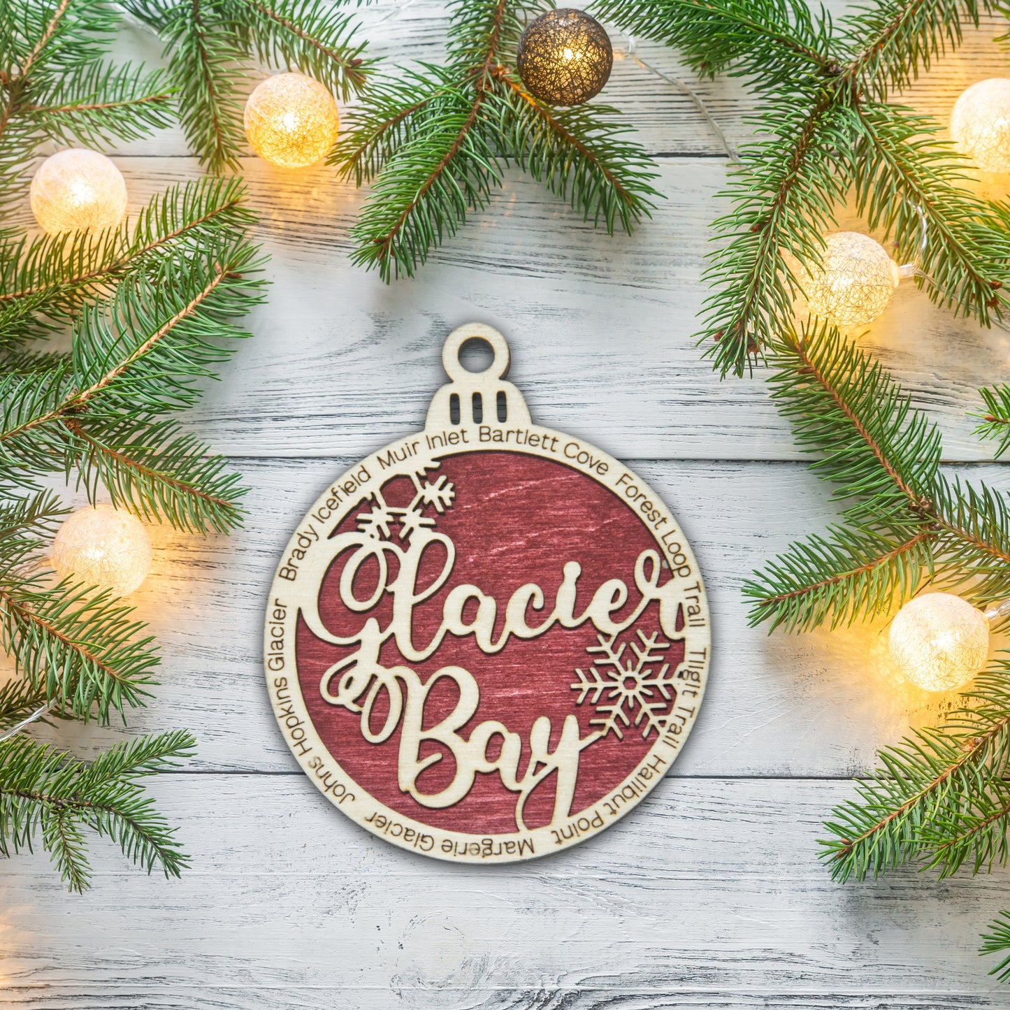 Glacier Bay National Park Christmas Ornament