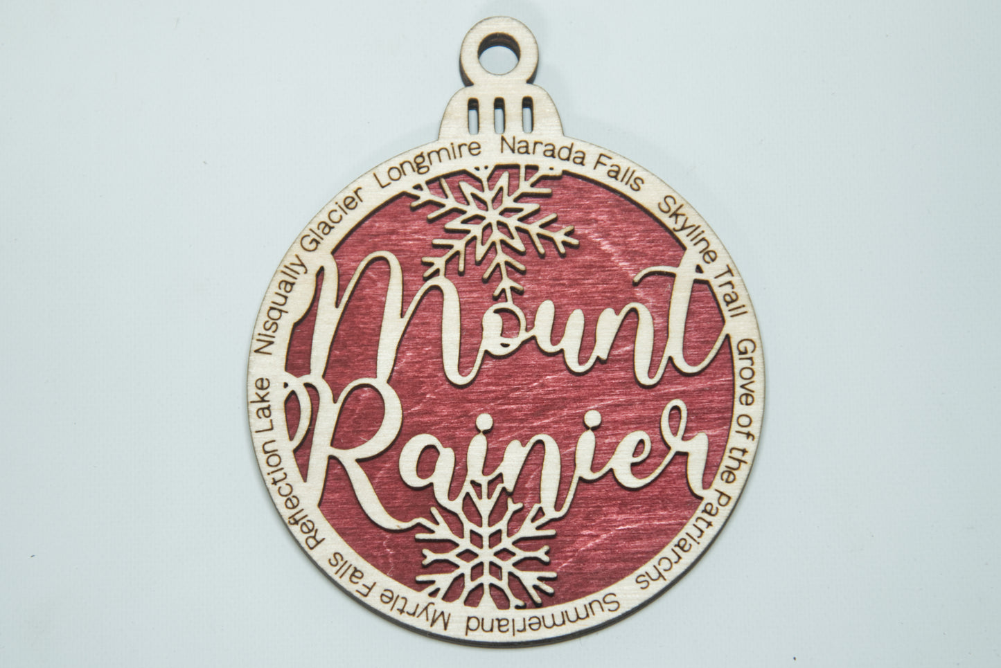 Mount Rainier National Park National Park Christmas Ornament
