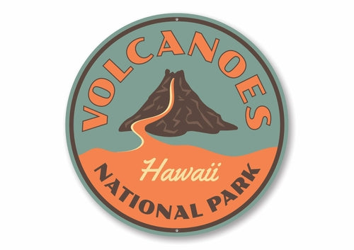 Volcanoes National Park Sign