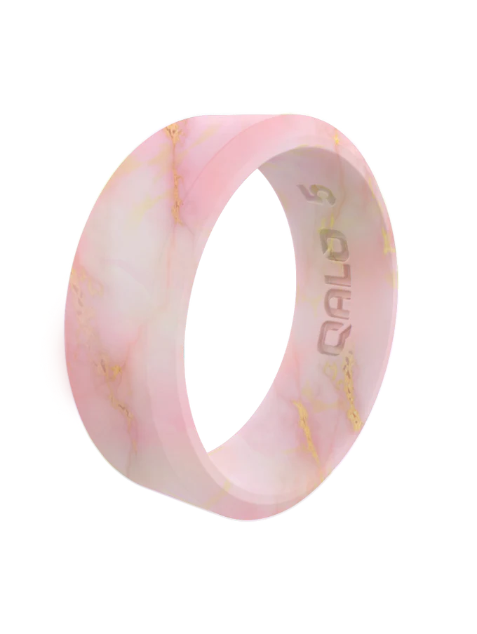 Women's Metallic Marble Modern Silicone Ring