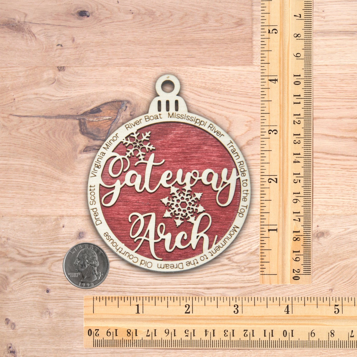 Gateway Arch National Park Christmas Ornament