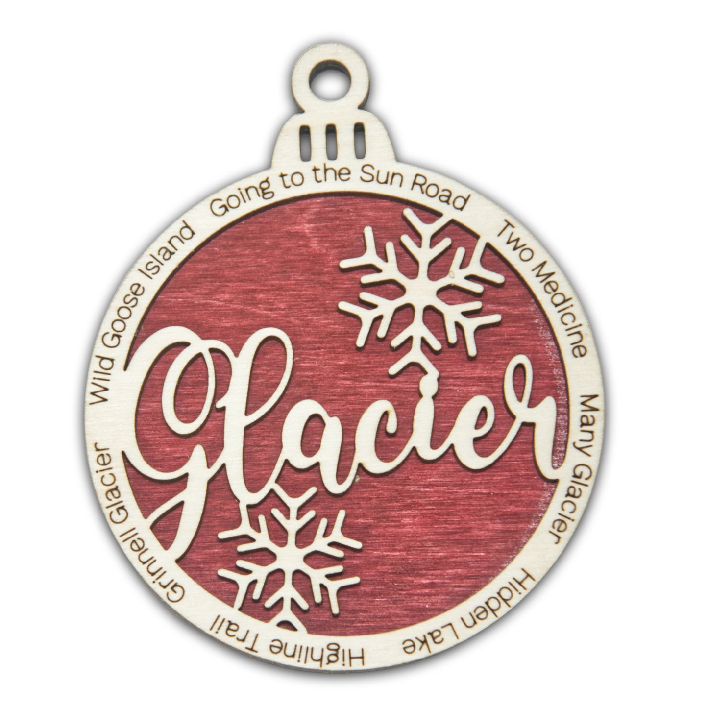 Glacier National Park Christmas Ornament