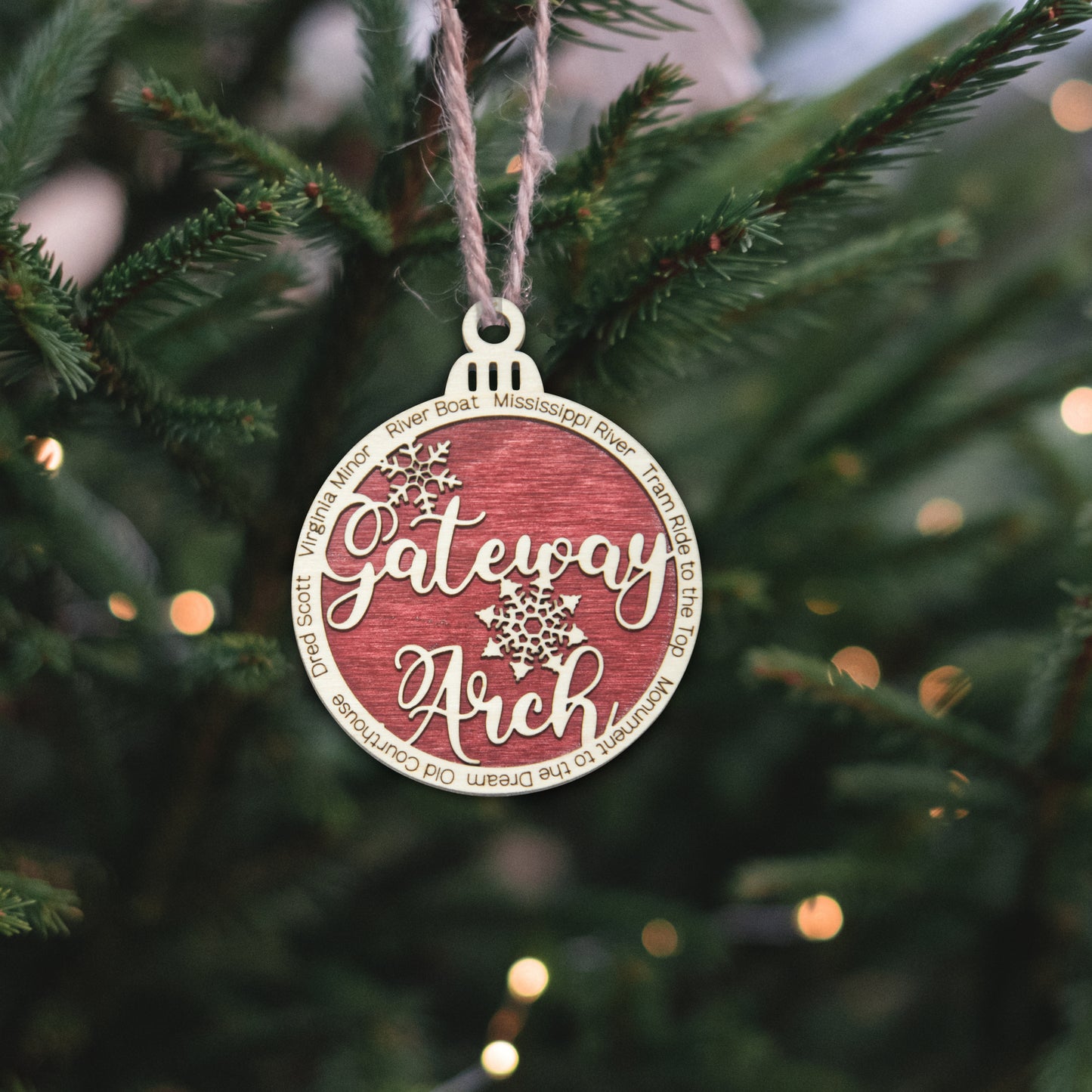 Gateway Arch National Park Christmas Ornament