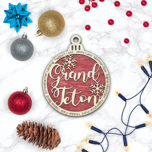 Grand Teton National Park Christmas Ornament